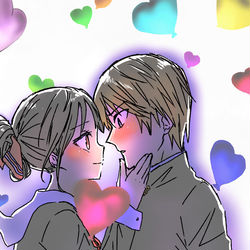 This is a pixiv picture whose title is ❤️.