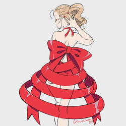 This is a pixiv picture whose title is リボン・ドレス.