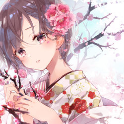 This is a pixiv picture whose title is 花めく.