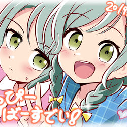 This is a pixiv picture whose title is さよひな生誕祭2019.