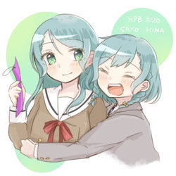 This is a pixiv picture whose title is さよひなたんおめ2019.