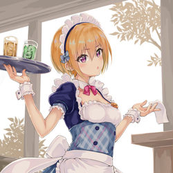 This is a pixiv picture whose title is メイド樹里ちゃん.