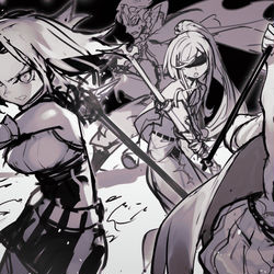 This is a pixiv picture whose title is ゴブリンスレイヤー口絵イラスト制作配信.