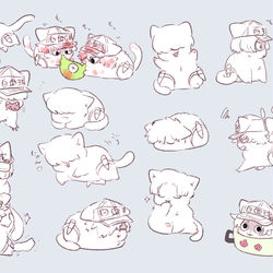 This is a pixiv picture whose title is 細胞ﾆｬﾝログ②.