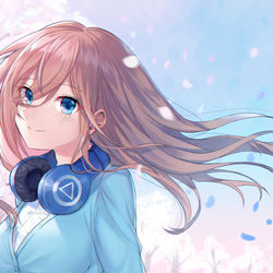 This is a pixiv picture whose title is 桜吹雪.