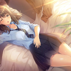 This is a pixiv picture whose title is お昼寝JK.