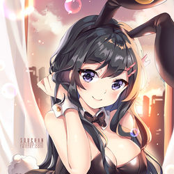 This is a pixiv picture whose title is 桜島麻衣.