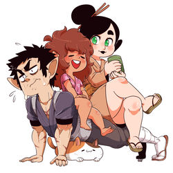 This is a pixiv picture whose title is ララ家族.