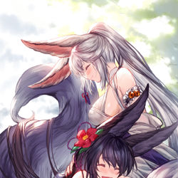 This is a pixiv picture whose title is 水着ユエル＆水着ソシエ.