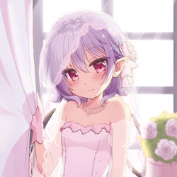 This is a pixiv picture whose title is ウェディングレミリア.