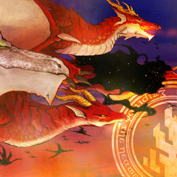 This is a pixiv picture whose title is 【PFLS】炎都竜宴【非公式イベント】.