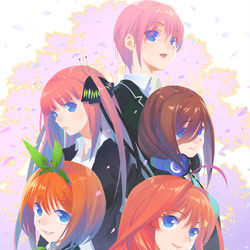 This is a pixiv picture whose title is 中野姉妹.