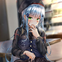 This is a pixiv picture whose title is 416ちゃんに恥ずかしがりながらパンツをみせて欲しい.