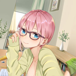 This is a pixiv picture whose title is 一花との勉強.