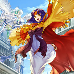 This is a pixiv picture whose title is FE0 / ベグニオン帝国第３７代皇帝 サナキ.