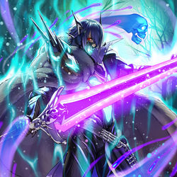 This is a pixiv picture whose title is ファイアーエムブレムサイファ / 死の国の剣将 リーヴ.