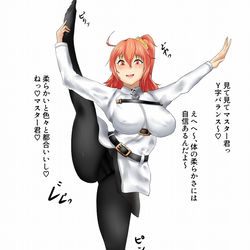 This is a pixiv picture whose title is Y字バランスを披露するぐだ子さん.