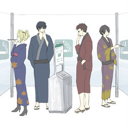 This is a pixiv picture whose title is かぶき町喫煙所.