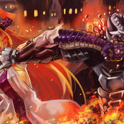This is a pixiv picture whose title is 【PFLS】二頭の破壊者.