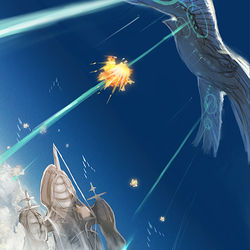 This is a pixiv picture whose title is 【PFLS】雲の上はいつも晴れ【王無き国の戦い】.