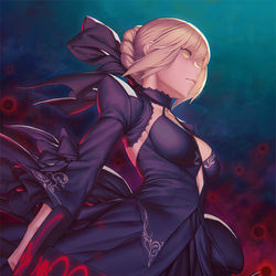 This is a pixiv picture whose title is セイバーオルタ.