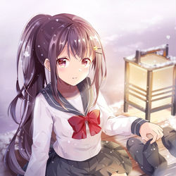 This is a pixiv picture whose title is 一緒に入る？.