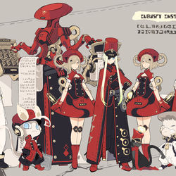 This is a pixiv picture whose title is 【PFLS】國立第伍超魔工業研究所.