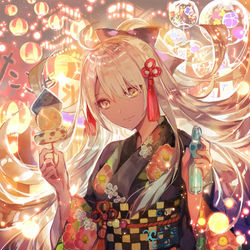 This is a pixiv picture whose title is 沖田オルタと同棲する本表紙.