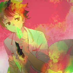 This is a pixiv picture whose title is ワカバ.
