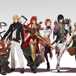This is a pixiv picture whose title is RWBY 3.0.