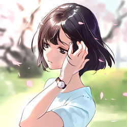 This is a pixiv picture whose title is 春.