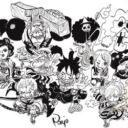 This is a pixiv picture whose title is 麦わらの一味　ワノ国編.
