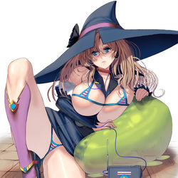 This is a pixiv picture whose title is 魔女の時間.