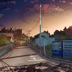 This is a pixiv picture whose title is 杜王町.