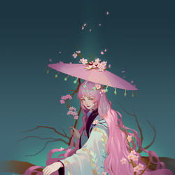 This is a pixiv picture whose title is 樱花.