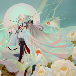This is a pixiv picture whose title is 牡丹花.