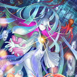 This is a pixiv picture whose title is 【PFLS】深夜に輝く深海【モンスター】.