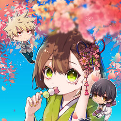 This is a pixiv picture whose title is 「おでかけライブin盛岡212 春一番2019」告知イラスト.
