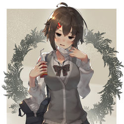 This is a pixiv picture whose title is 花粉症にはトマトジュースがいいらしい.