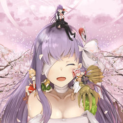 This is a pixiv picture whose title is キングプロテアと、みんな.