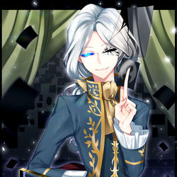 This is a pixiv picture whose title is 一枚いかが？.