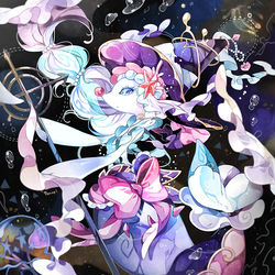 This is a pixiv picture whose title is 深海の魔女.