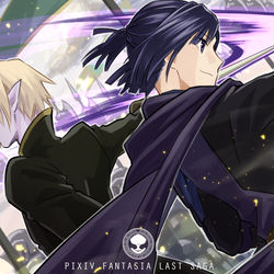 This is a pixiv picture whose title is 【PFLS】約束【英雄と魔王の戦い】.