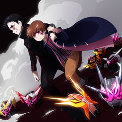 This is a pixiv picture whose title is オレたちのゴール.
