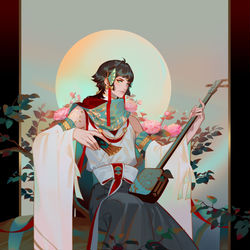 This is a pixiv picture whose title is 十八学士.