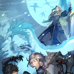 This is a pixiv picture whose title is 【PFLS】約束は凍てず.