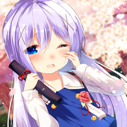This is a pixiv picture whose title is 卒業チノちゃん.