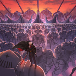 This is a pixiv picture whose title is 【PFLS】鉄の津波【レッドヴァルの戦い】.