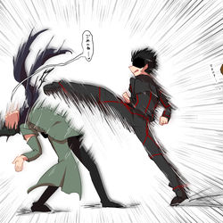 This is a pixiv picture whose title is 謝罪.
