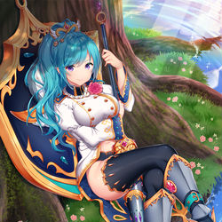 This is a pixiv picture whose title is 【仕事絵】クロリス・ガーデン.